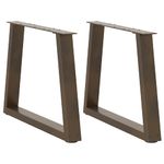 Casa si Gradina - Mobilier - Feronerie si accesorii mobila - Picioare pentru masa in forma de V 2 buc Otel natural Otel - Infinity.ro