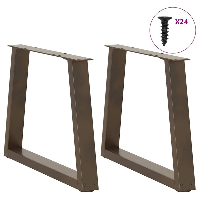 Casa si Gradina - Mobilier - Feronerie si accesorii mobila - Picioare pentru masa in forma de V 2 buc Otel natural Otel - Infinity.ro