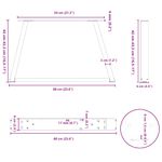 Casa si Gradina - Mobilier - Feronerie si accesorii mobila - Picioare pentru masa in forma de V 2 buc Otel natural Otel - Infinity.ro