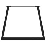 Casa si Gradina - Mobilier - Feronerie si accesorii mobila - Picioare pentru masa in forma de V 2 buc Negru Otel - Infinity.ro