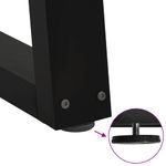 Casa si Gradina - Mobilier - Feronerie si accesorii mobila - Picioare pentru masa in forma de V 2 buc Negru Otel - Infinity.ro