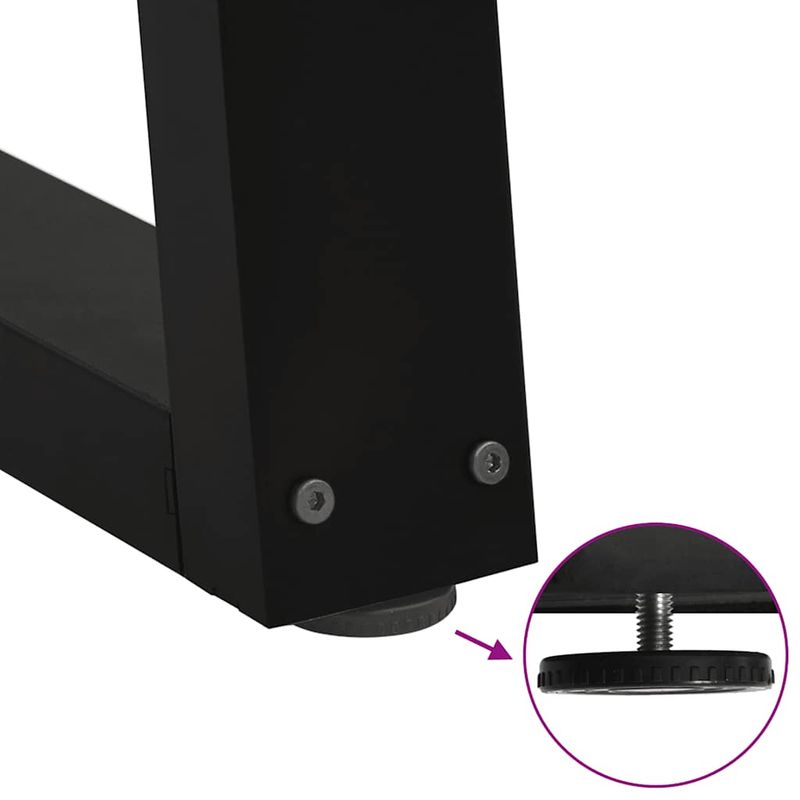 Casa si Gradina - Mobilier - Feronerie si accesorii mobila - Picioare pentru masa in forma de V 2 buc Negru Otel - Infinity.ro