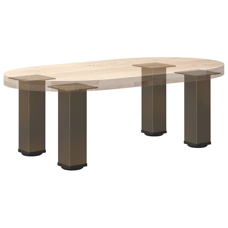 Casa si Gradina - Mobilier - Feronerie si accesorii mobila - Picioare masuta de cafea 4 buc Otel natural 42-44 cm Otel, mărime 42-44 cm (80 mm) - Infinity.ro