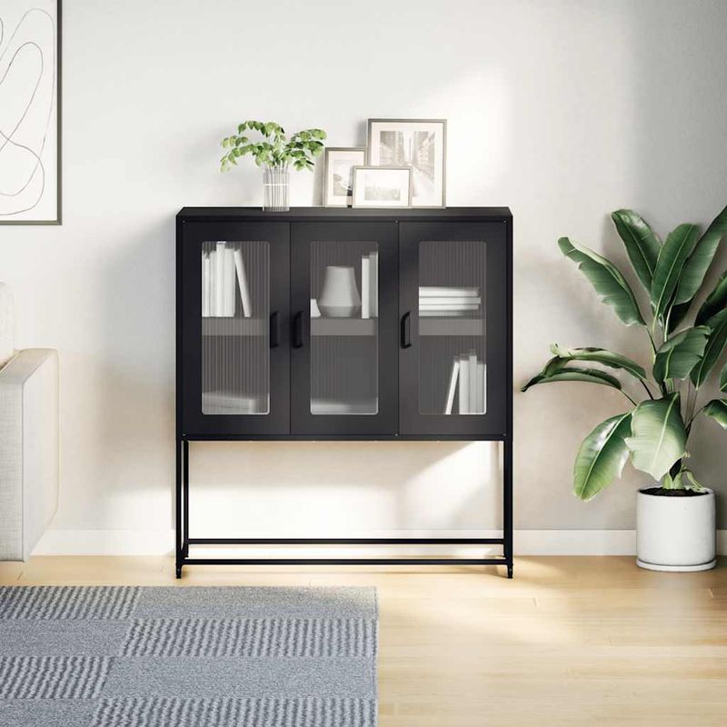 Casa si Gradina - Mobilier - Comode si corpuri - Comode - Dulap, antracit, 100,5x39x107 cm, otel laminat la rece - Infinity.ro