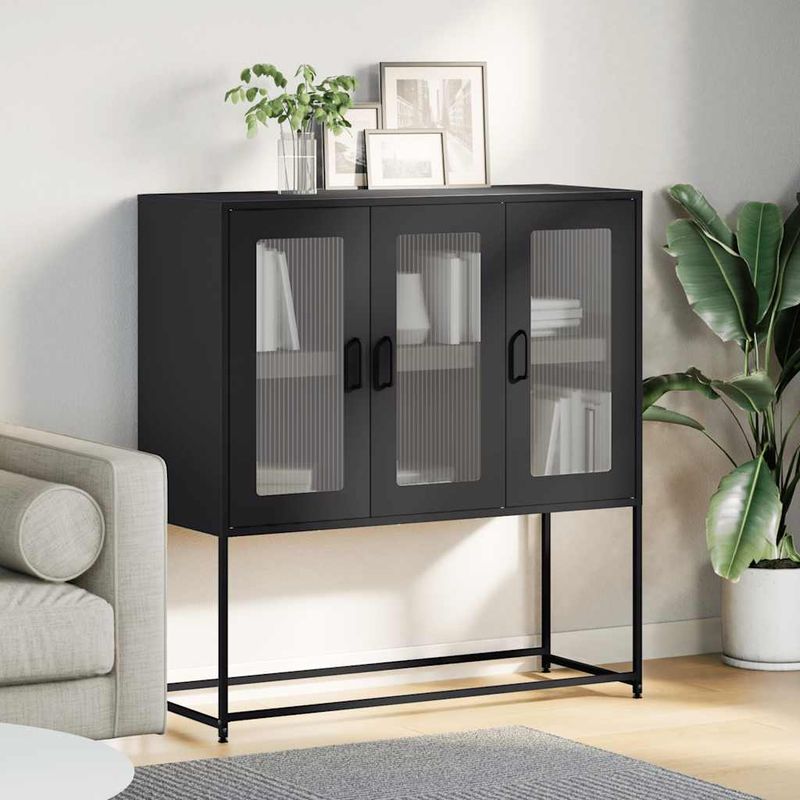Casa si Gradina - Mobilier - Comode si corpuri - Comode - Dulap, antracit, 100,5x39x107 cm, otel laminat la rece - Infinity.ro