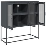 Casa si Gradina - Mobilier - Comode si corpuri - Comode - Dulap, antracit, 100,5x39x107 cm, otel laminat la rece - Infinity.ro