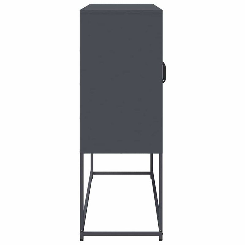 Casa si Gradina - Mobilier - Comode si corpuri - Comode - Dulap, antracit, 100,5x39x107 cm, otel laminat la rece - Infinity.ro