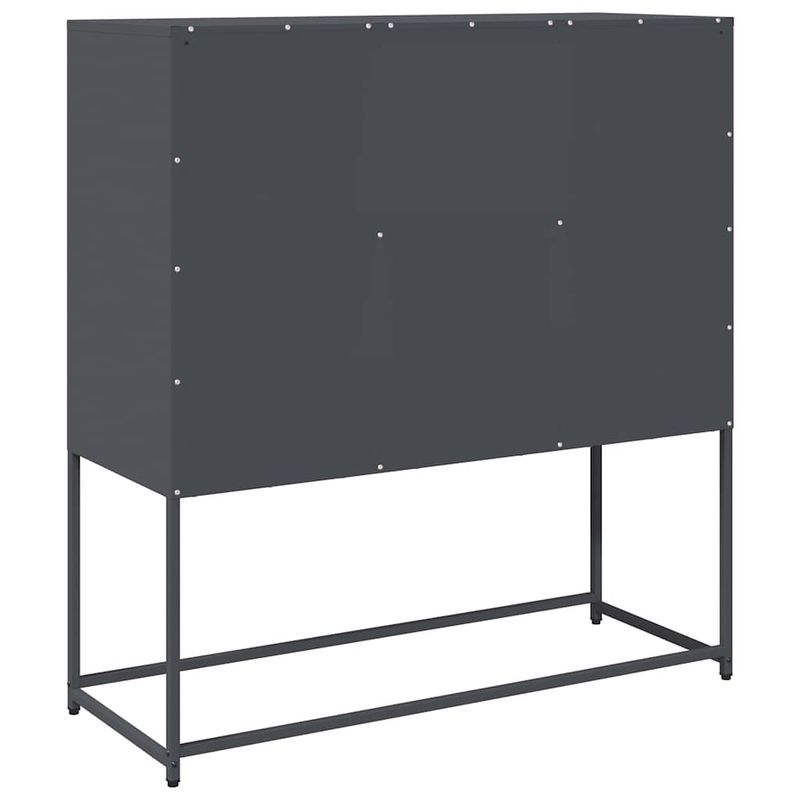 Casa si Gradina - Mobilier - Comode si corpuri - Comode - Dulap, antracit, 100,5x39x107 cm, otel laminat la rece - Infinity.ro