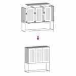 Casa si Gradina - Mobilier - Comode si corpuri - Comode - Dulap, antracit, 100,5x39x107 cm, otel laminat la rece - Infinity.ro