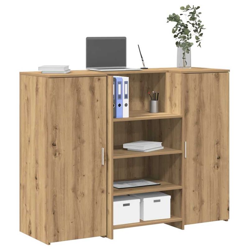 Casa si Gradina - Mobilier - Mese si birouri - Birouri - Birou de receptie Stejar Artisan 135x50x103,5 cm Lemn prelucrat - Infinity.ro