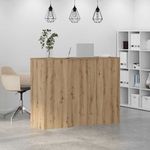 Casa si Gradina - Mobilier - Mese si birouri - Birouri - Birou de receptie Stejar Artisan 135x50x103,5 cm Lemn prelucrat - Infinity.ro