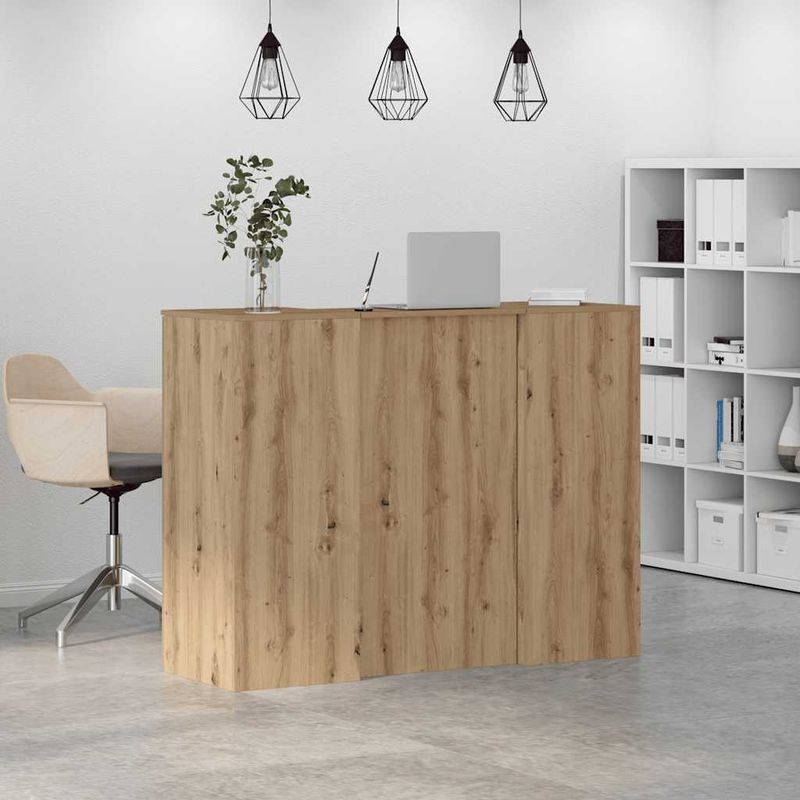 Casa si Gradina - Mobilier - Mese si birouri - Birouri - Birou de receptie Stejar Artisan 135x50x103,5 cm Lemn prelucrat - Infinity.ro