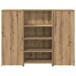Casa si Gradina - Mobilier - Mese si birouri - Birouri - Birou de receptie Stejar Artisan 135x50x103,5 cm Lemn prelucrat - Infinity.ro