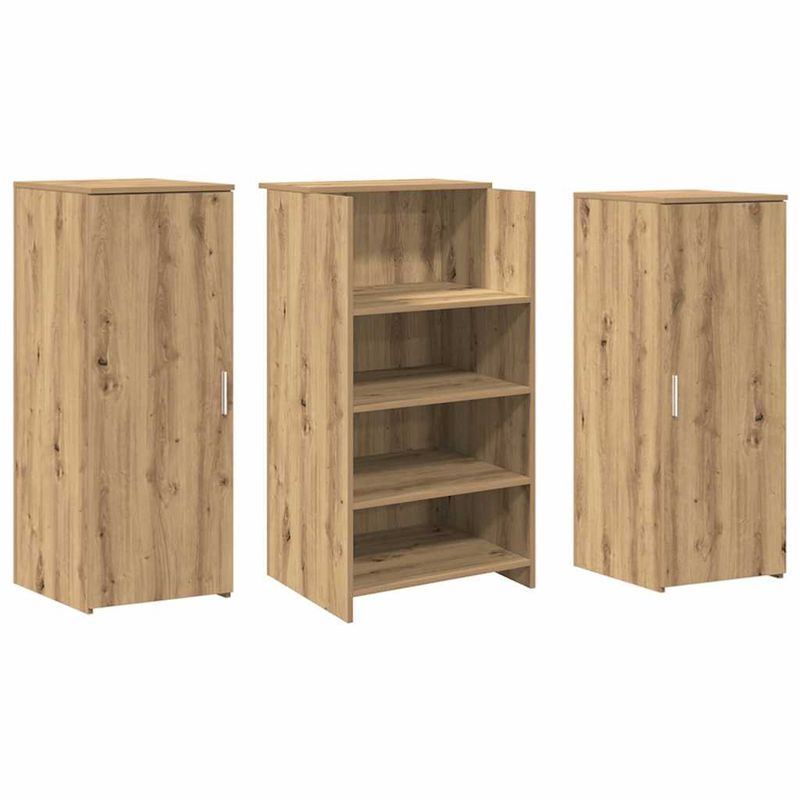 Casa si Gradina - Mobilier - Mese si birouri - Birouri - Birou de receptie Stejar Artisan 135x50x103,5 cm Lemn prelucrat - Infinity.ro