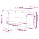 Casa si Gradina - Mobilier - Canapele si coltare - Banchete - Bancheta pantofar stejar artizanal 82x32x45,5 cm lemn prelucrat - Infinity.ro