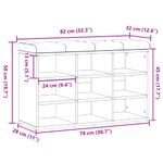 Casa si Gradina - Mobilier - Canapele si coltare - Banchete - Bancheta pantofar, lemn vechi, 82x32x50 cm, lemn prelucrat - Infinity.ro
