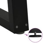 Casa si Gradina - Mobilier - Feronerie si accesorii mobila - Picioare pentru masa in forma de V 2 buc Negru Otel - Infinity.ro