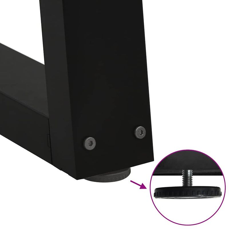 Casa si Gradina - Mobilier - Feronerie si accesorii mobila - Picioare pentru masa in forma de V 2 buc Negru Otel - Infinity.ro