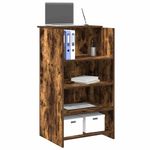 Casa si Gradina - Mobilier - Mese si birouri - Birouri - Birou de receptie stejar afumat 55x50x103,5 cm lemn prelucrat - Infinity.ro
