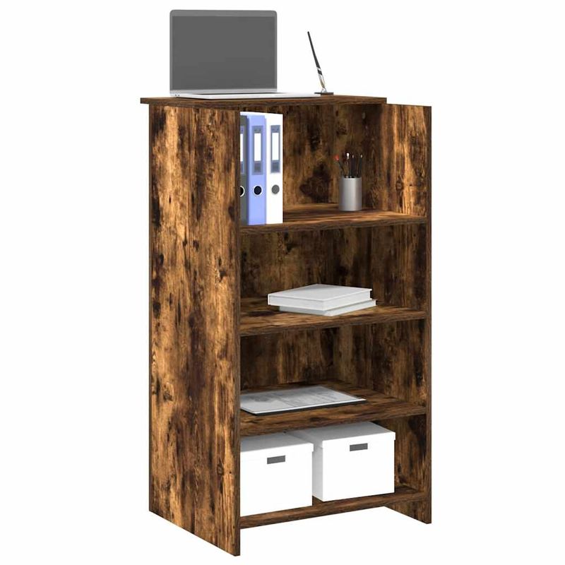 Casa si Gradina - Mobilier - Mese si birouri - Birouri - Birou de receptie stejar afumat 55x50x103,5 cm lemn prelucrat - Infinity.ro