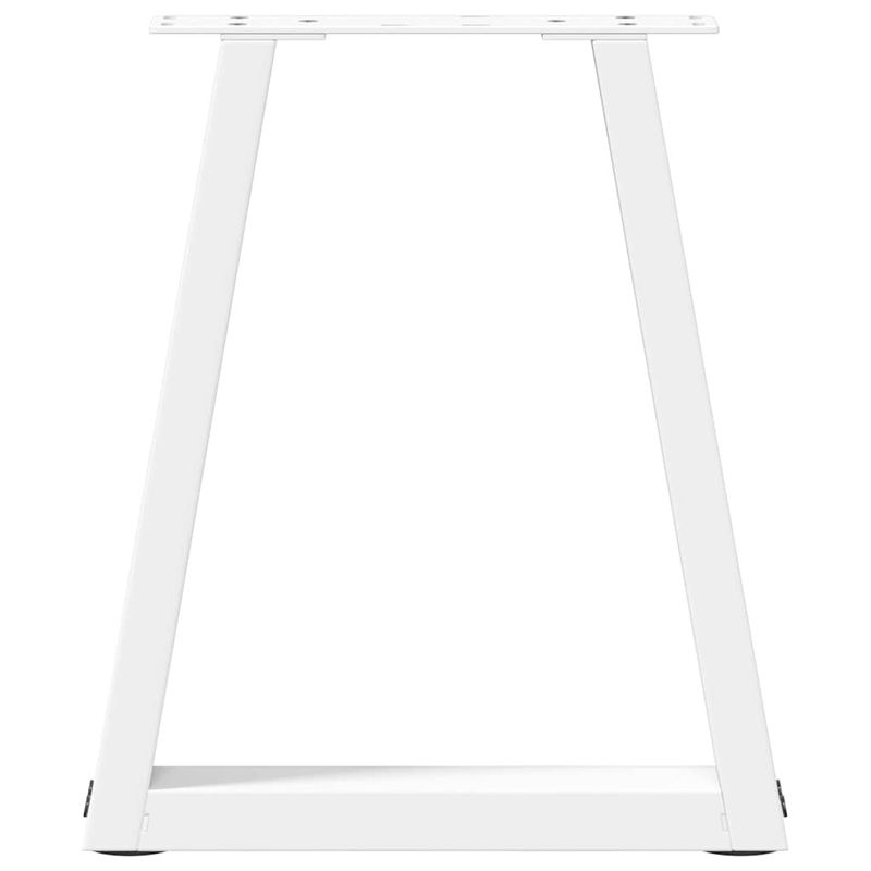 Casa si Gradina - Mobilier - Feronerie si accesorii mobila - Picioare pentru masa in forma de V 2 buc alb otel - Infinity.ro