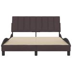 Casa si Gradina - Mobilier - Paturi si accesorii - Paturi - Cadru de pat fara saltea, maro inchis, 140x200 cm, textil - Infinity.ro