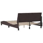 Casa si Gradina - Mobilier - Paturi si accesorii - Paturi - Cadru de pat fara saltea, maro inchis, 140x200 cm, textil - Infinity.ro