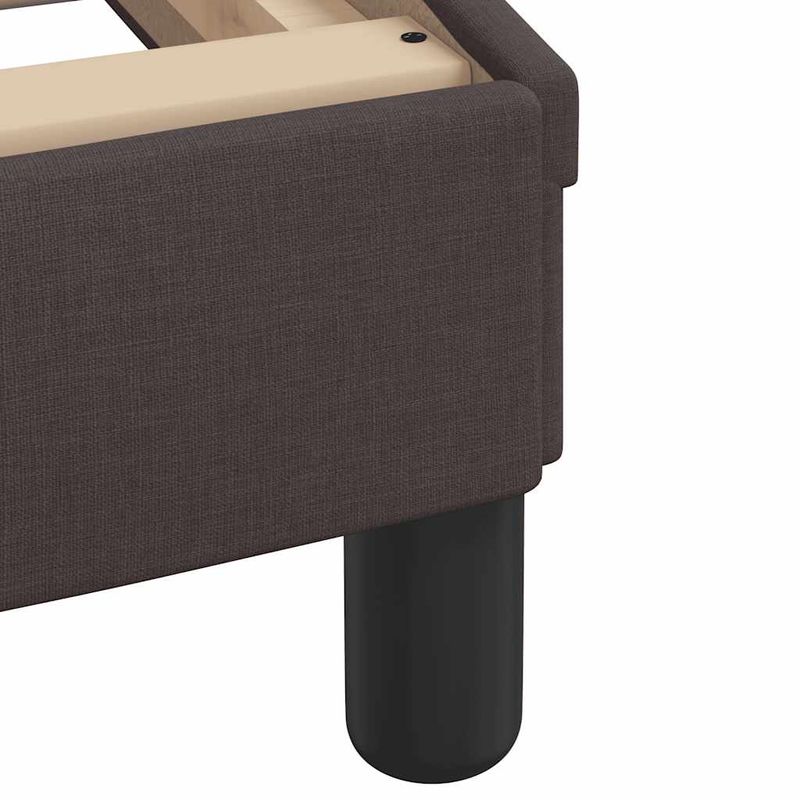 Casa si Gradina - Mobilier - Paturi si accesorii - Paturi - Cadru de pat fara saltea, maro inchis, 140x200 cm, textil - Infinity.ro