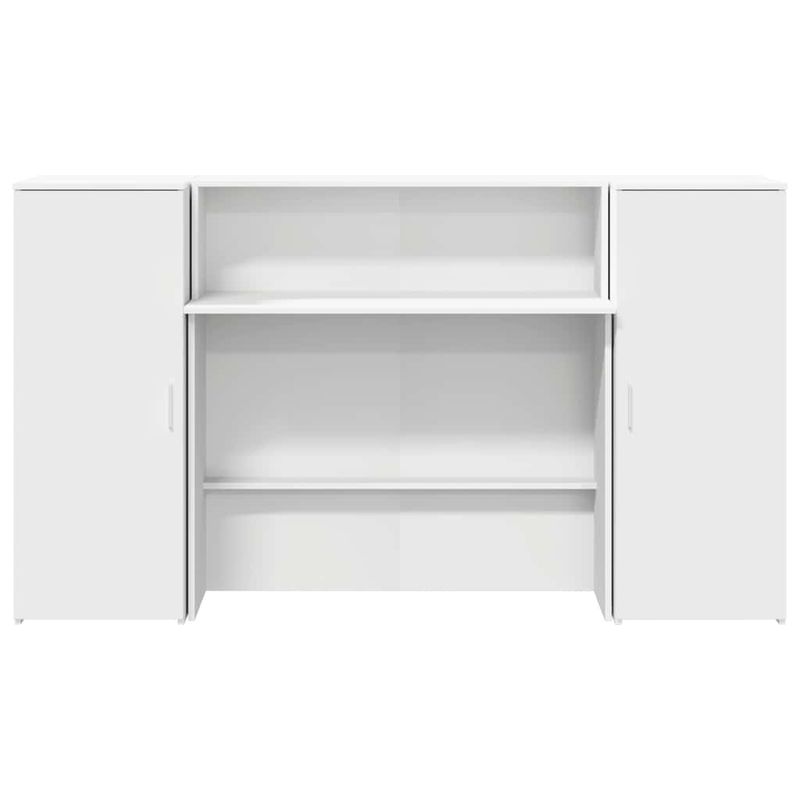 Casa si Gradina - Mobilier - Mese si birouri - Birouri - Birou de receptie alb 180x50x103,5 cm din lemn prelucrat - Infinity.ro