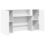 Casa si Gradina - Mobilier - Mese si birouri - Birouri - Birou de receptie alb 180x50x103,5 cm din lemn prelucrat - Infinity.ro