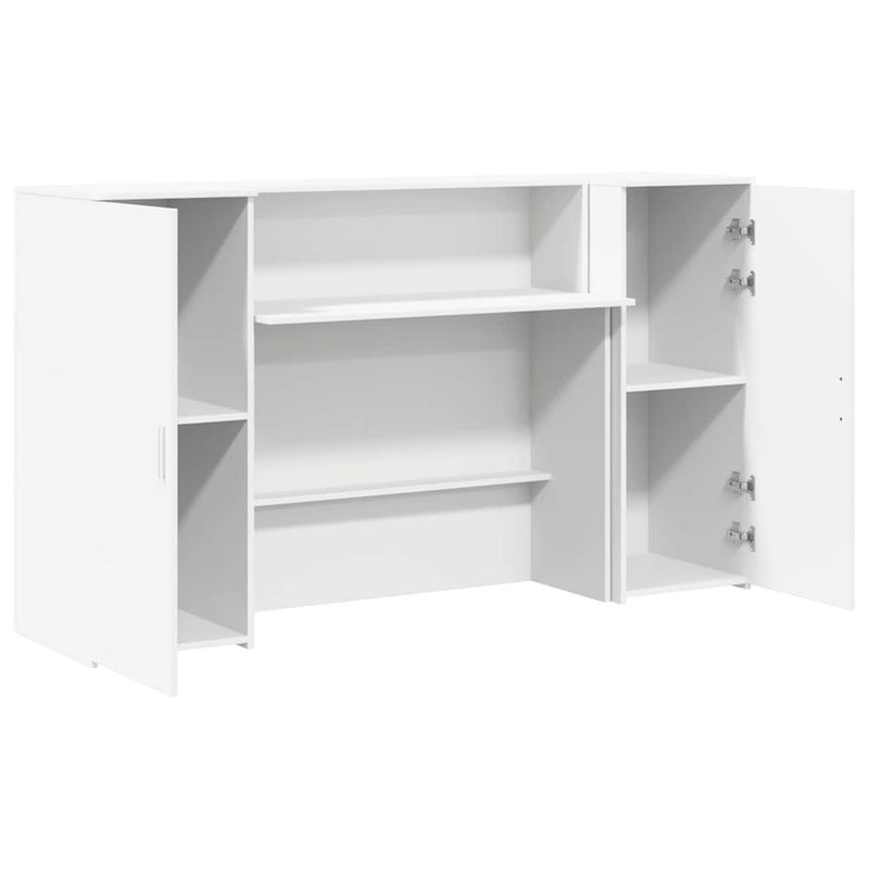 Casa si Gradina - Mobilier - Mese si birouri - Birouri - Birou de receptie alb 180x50x103,5 cm din lemn prelucrat - Infinity.ro