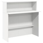 Casa si Gradina - Mobilier - Mese si birouri - Birouri - Birou de receptie alb 180x50x103,5 cm din lemn prelucrat - Infinity.ro