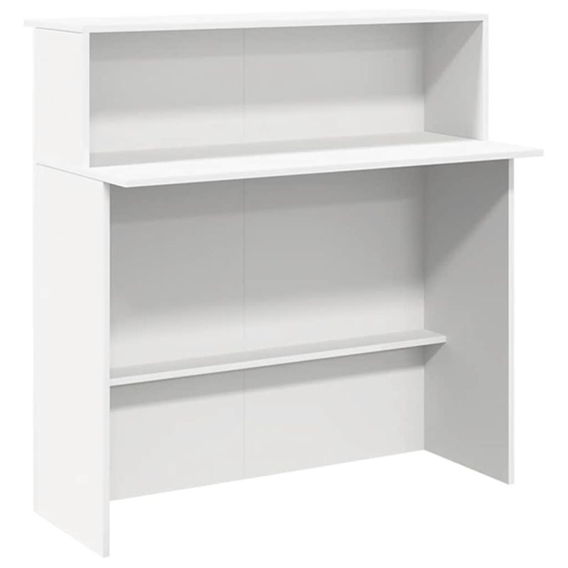 Casa si Gradina - Mobilier - Mese si birouri - Birouri - Birou de receptie alb 180x50x103,5 cm din lemn prelucrat - Infinity.ro