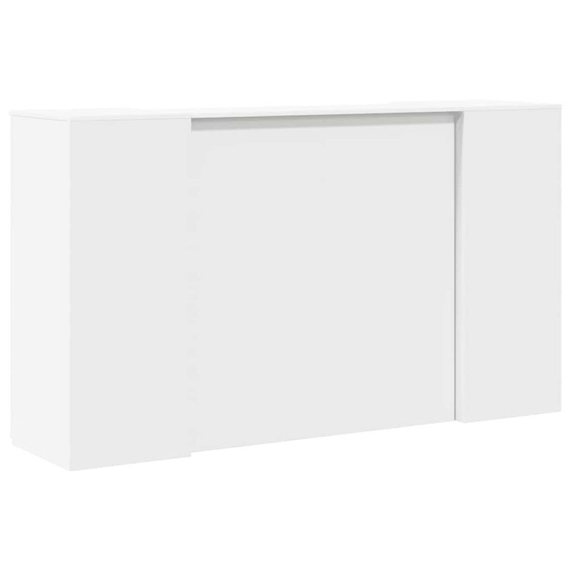 Casa si Gradina - Mobilier - Mese si birouri - Birouri - Birou de receptie alb 180x50x103,5 cm din lemn prelucrat - Infinity.ro