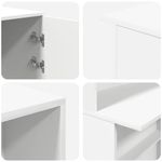 Casa si Gradina - Mobilier - Mese si birouri - Birouri - Birou de receptie alb 180x50x103,5 cm din lemn prelucrat - Infinity.ro