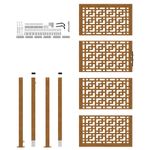 Casa si Gradina - Constructii - Usi interior, exterior si garaj - Usi garaj - Poarta de gradina Design cruce din otel rezistent la intemperii, mărime 105x205 cm - Infinity.ro