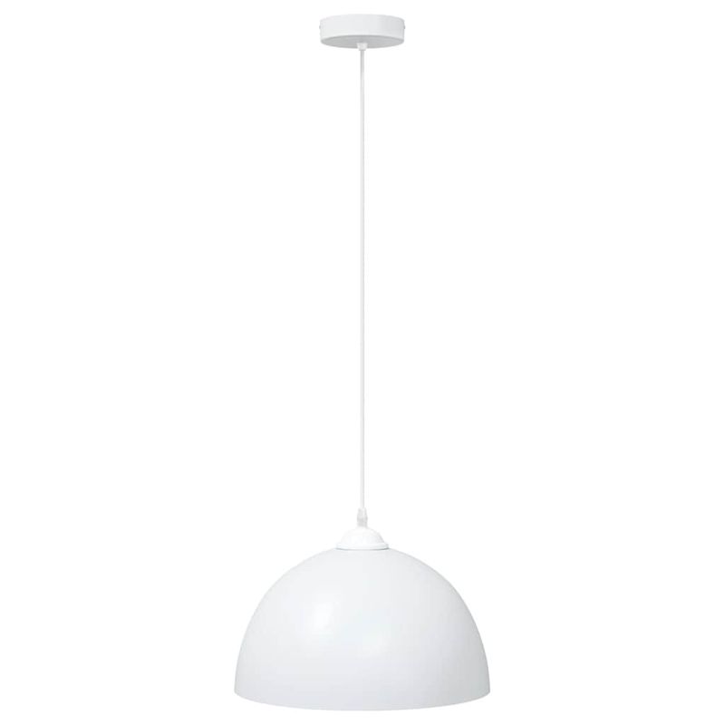 Casa si Gradina - Corpuri si surse de iluminat - Veioze si lampi - Lampi de veghe - Lampi de suspendare 2 buc E27, alb, reglabil in inaltime, metal - Infinity.ro