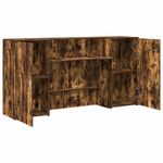Casa si Gradina - Mobilier - Mese si birouri - Birouri - Birou de receptie stejar afumat 200x50x103,5 cm lemn prelucrat - Infinity.ro