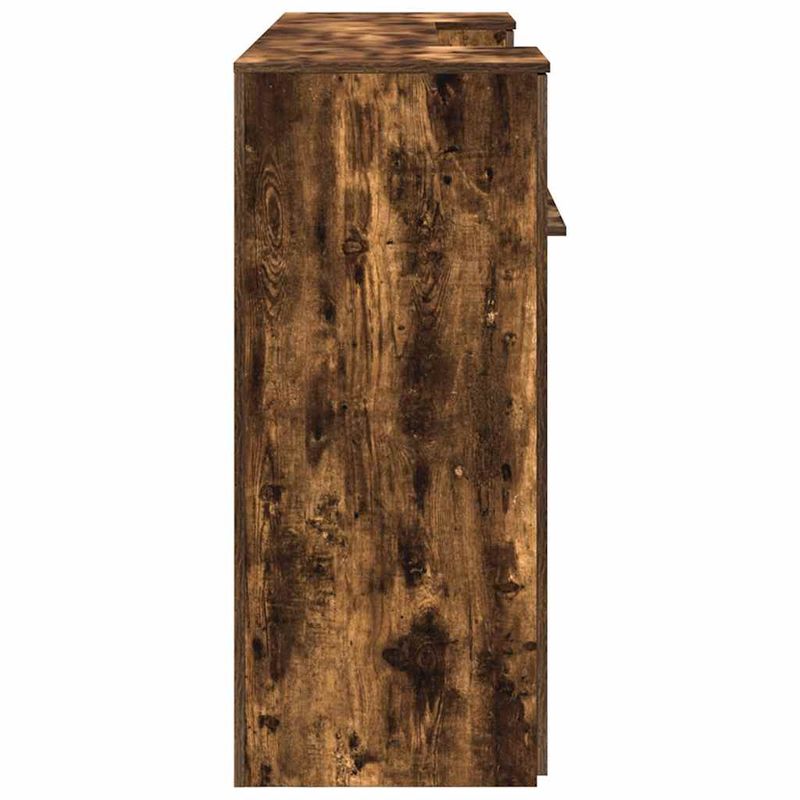 Casa si Gradina - Mobilier - Mese si birouri - Birouri - Birou de receptie stejar afumat 200x50x103,5 cm lemn prelucrat - Infinity.ro