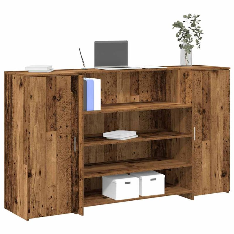 Casa si Gradina - Mobilier - Mese si birouri - Birouri - Birou de receptie Lemn vechi 180x50x103,5 cm Lemn prelucrat - Infinity.ro