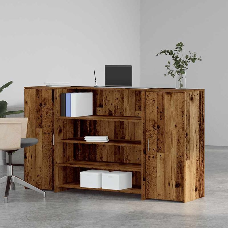 Casa si Gradina - Mobilier - Mese si birouri - Birouri - Birou de receptie Lemn vechi 180x50x103,5 cm Lemn prelucrat - Infinity.ro