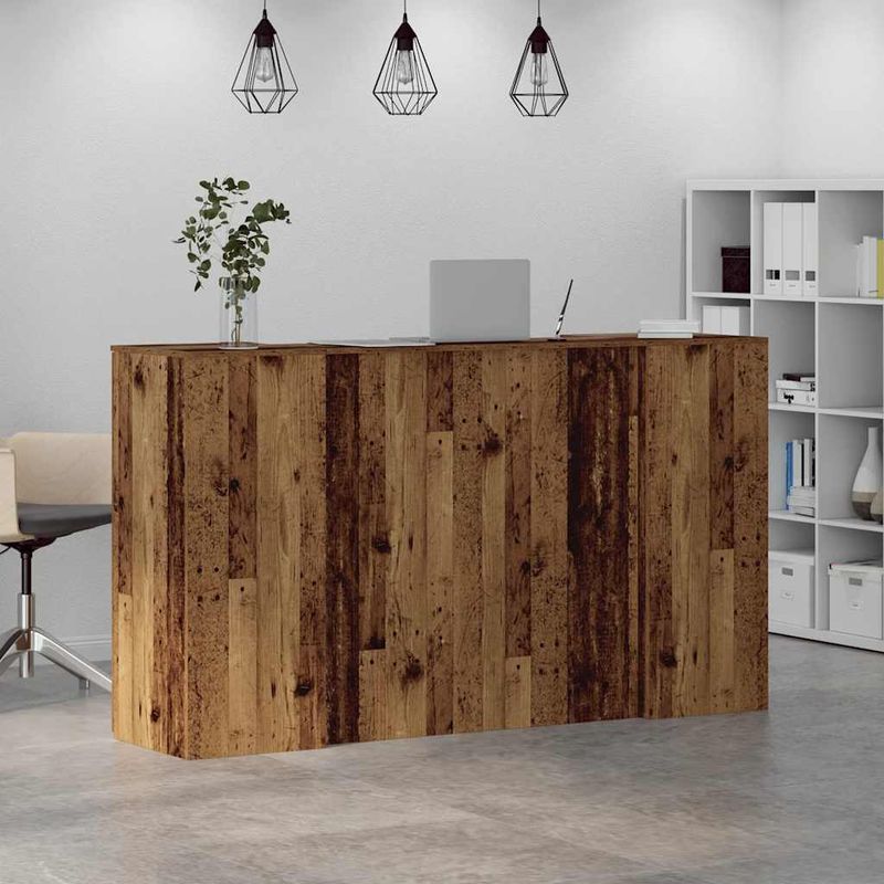 Casa si Gradina - Mobilier - Mese si birouri - Birouri - Birou de receptie Lemn vechi 180x50x103,5 cm Lemn prelucrat - Infinity.ro