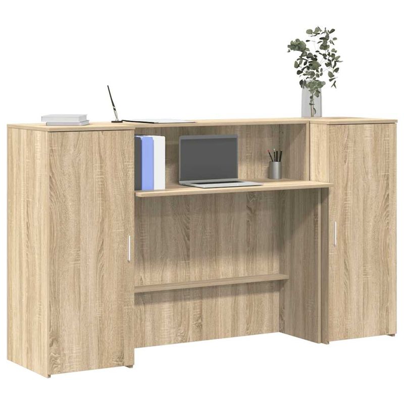 Casa si Gradina - Mobilier - Mese si birouri - Birouri - Birou de receptie Stejar Sonoma 180x50x103,5 cm Lemn prelucrat - Infinity.ro