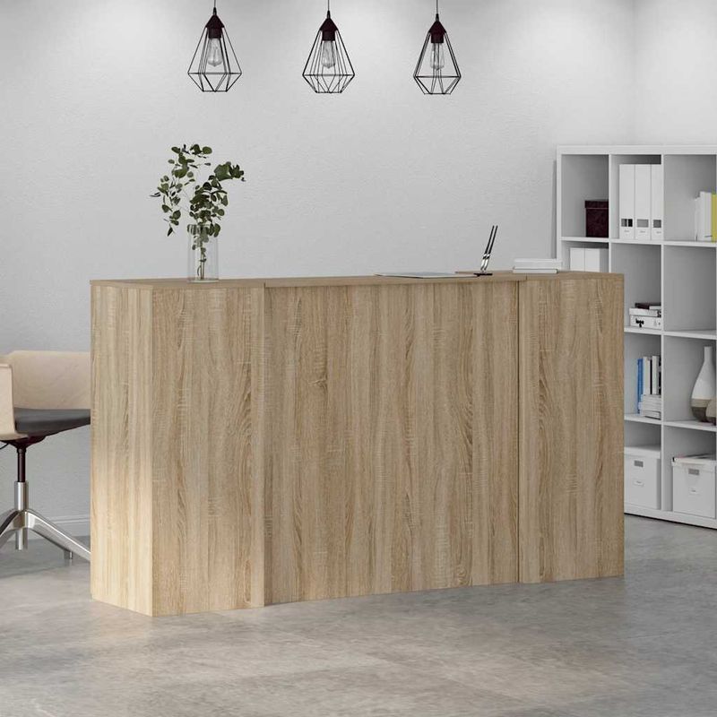 Casa si Gradina - Mobilier - Mese si birouri - Birouri - Birou de receptie Stejar Sonoma 180x50x103,5 cm Lemn prelucrat - Infinity.ro