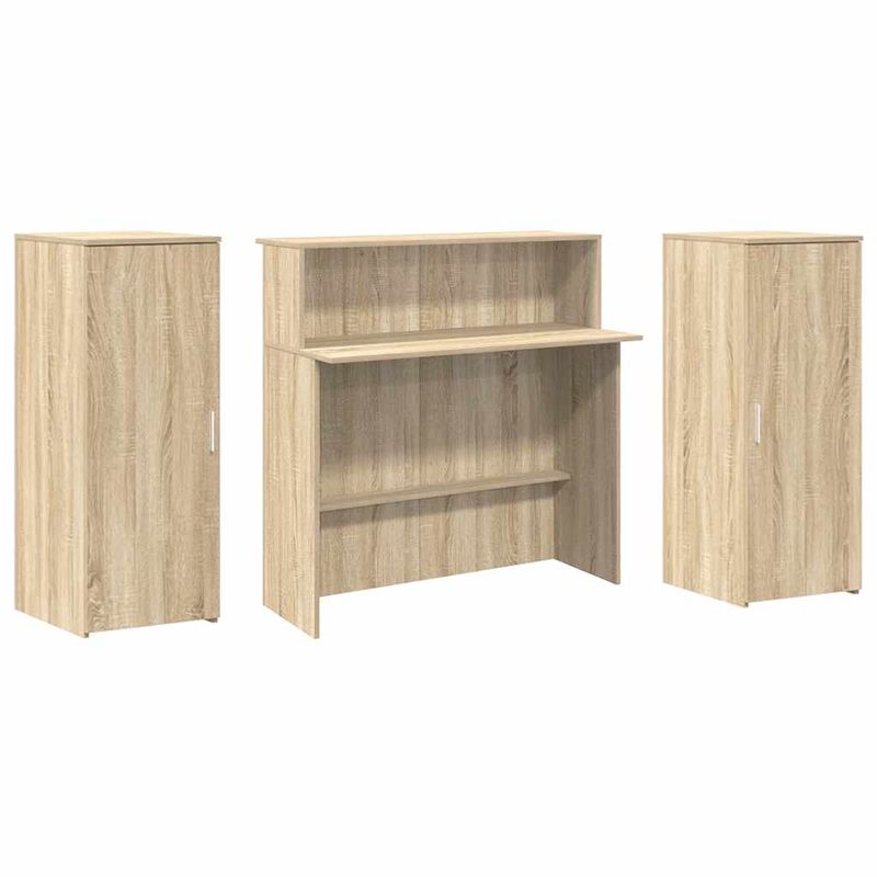 Casa si Gradina - Mobilier - Mese si birouri - Birouri - Birou de receptie Stejar Sonoma 180x50x103,5 cm Lemn prelucrat - Infinity.ro