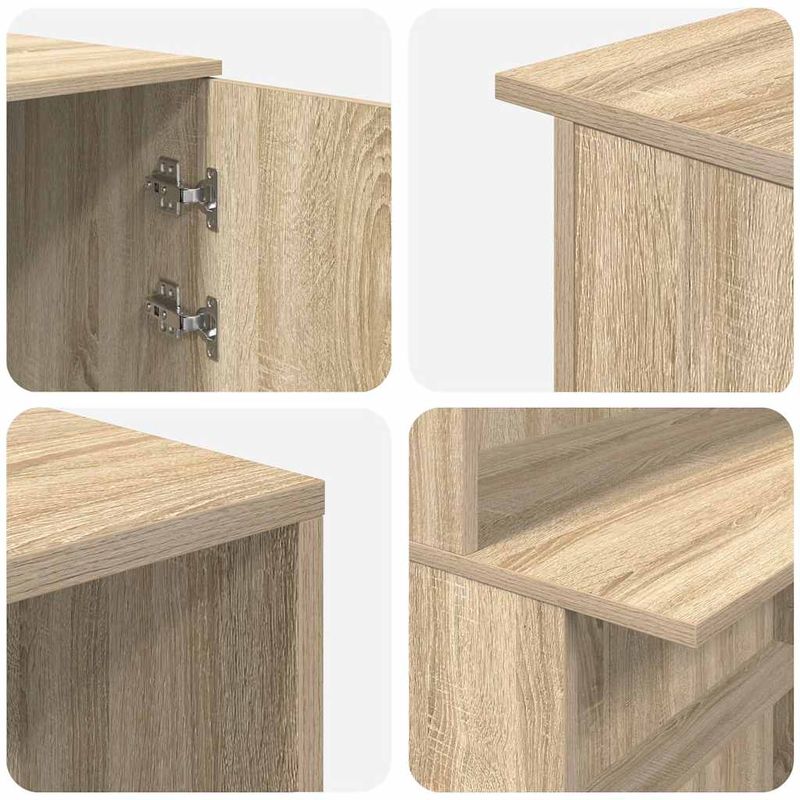 Casa si Gradina - Mobilier - Mese si birouri - Birouri - Birou de receptie Stejar Sonoma 180x50x103,5 cm Lemn prelucrat - Infinity.ro