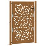 Casa si Gradina - Constructii - Usi interior, exterior si garaj - Usi garaj - Poarta gradina Design cu flacara otel rezistent la intemperii, mărime 105x155 cm - Infinity.ro