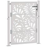 Casa si Gradina - Constructii - Usi interior, exterior si garaj - Usi garaj - Poarta de gradina Design ondulat otel rezistent la intemperii, mărime 105x130 cm - Infinity.ro