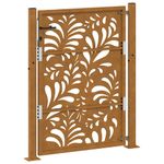 Casa si Gradina - Constructii - Usi interior, exterior si garaj - Usi garaj - Poarta de gradina Design ondulat otel rezistent la intemperii, mărime 105x130 cm - Infinity.ro