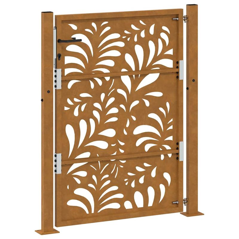 Casa si Gradina - Constructii - Usi interior, exterior si garaj - Usi garaj - Poarta de gradina Design ondulat otel rezistent la intemperii, mărime 105x130 cm - Infinity.ro